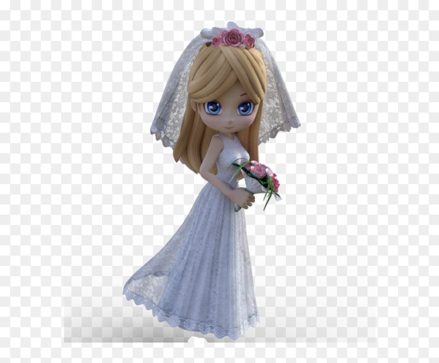 Pretty Girl Wedding Dresses, Flower, Wedding, Rose - Barbie, HD Png Download - pretty girl png
