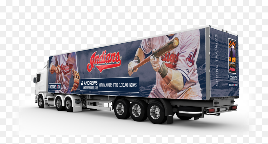 53 Indians Truck 1 - Captain Tom Moore 100th Birthday, HD Png Download - cleveland indians png