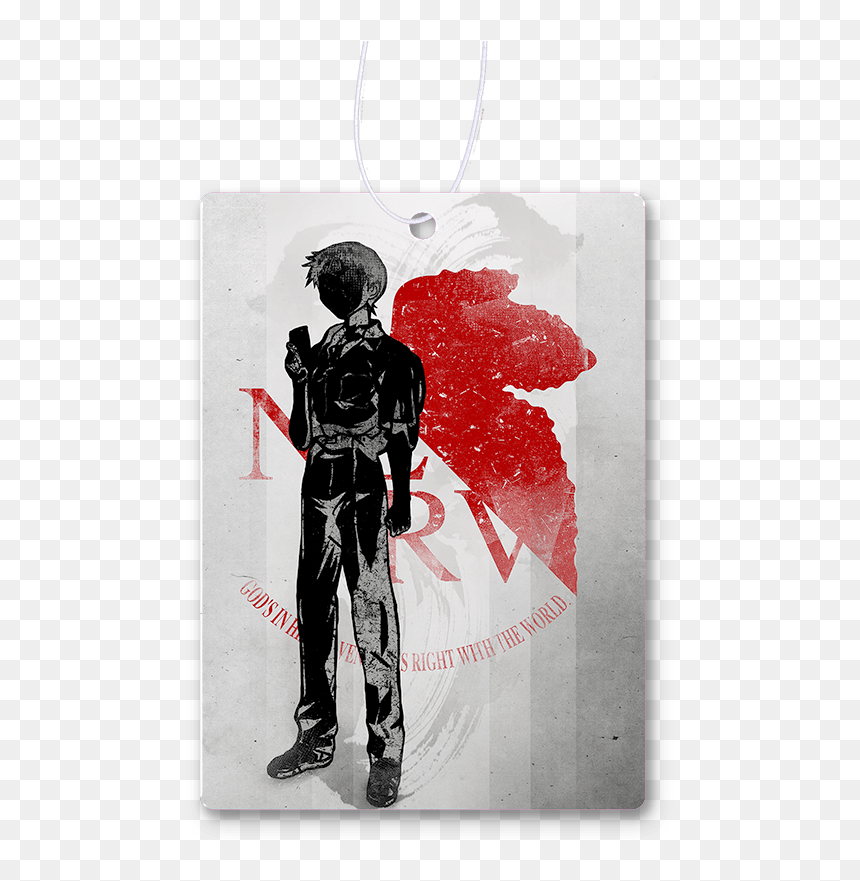 Crimson Shinji Air Freshener - Nerv, HD Png Download - shinji ikari png