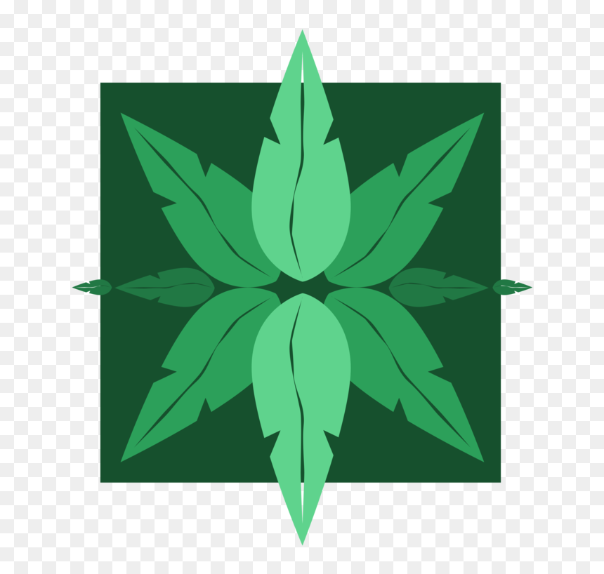 Green Hemp Leaf Drawing Tile - Tile, HD Png Download - hemp leaf png