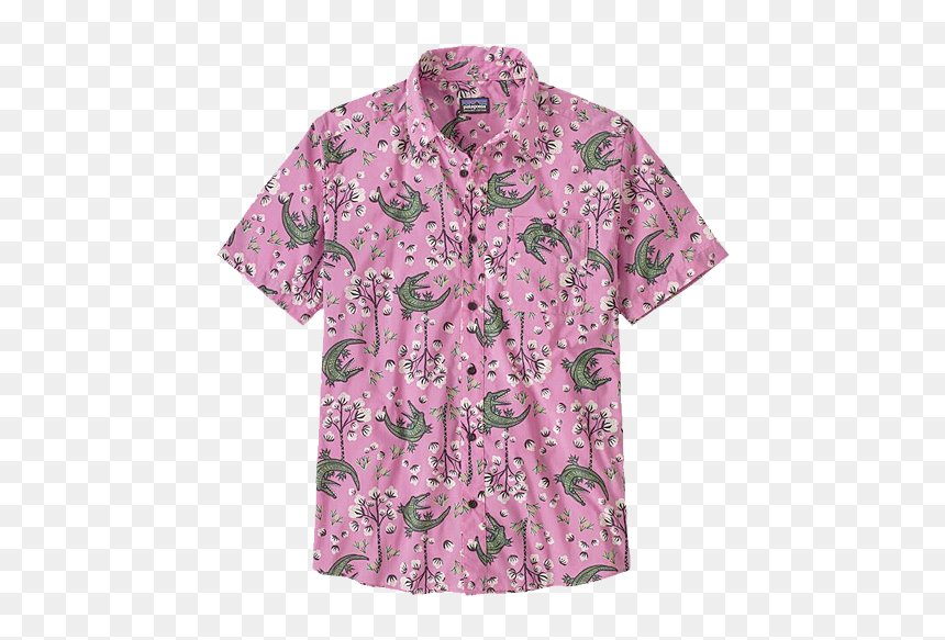 Patagonia Men"s Go To Shirt Cotton Ball Gators Pink - Mens Patagonia Go To Shirt, HD Png Download - pink arrow png