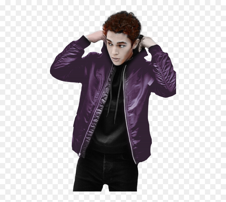 Transparent Austin Aries Png - Austin Mahone Leather Jacket, Png Download - austin aries png