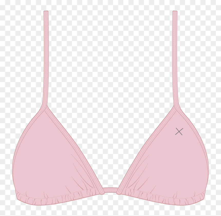 Dirty Pink Bikini Top Ii - Transparent Bikini Tops Clipart, HD Png Download - bikini top png