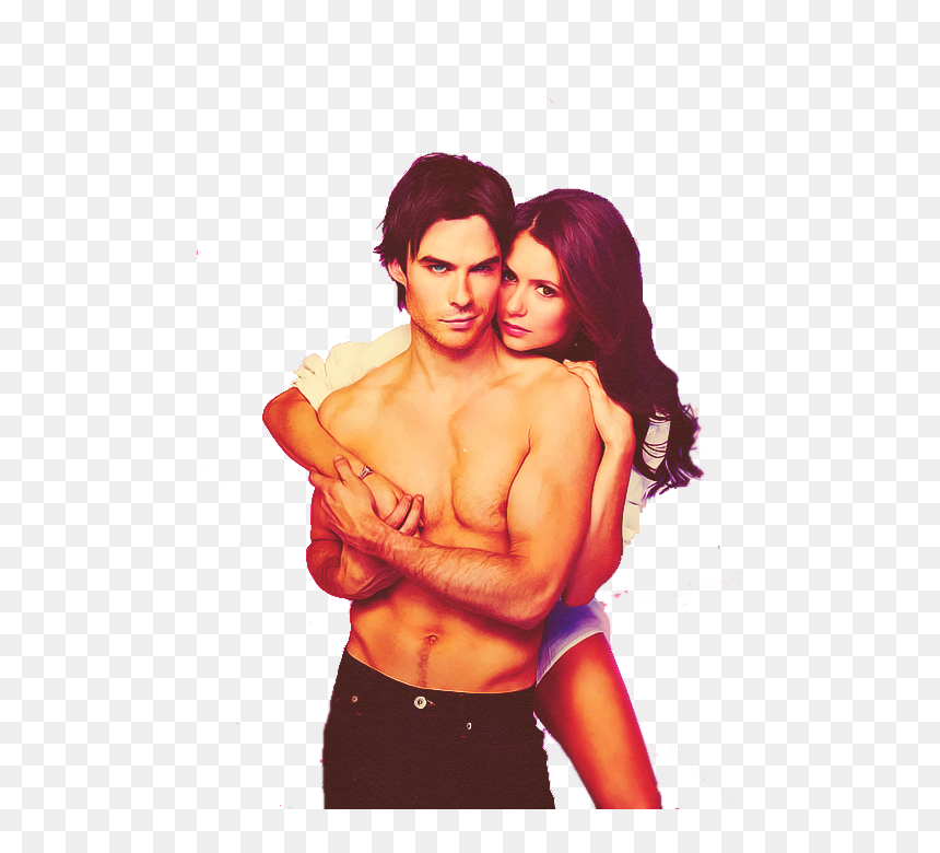 Ian Somerhalder And Nina Dobrev - Ian And Nina Photoshoot, HD Png Download - ian somerhalder png