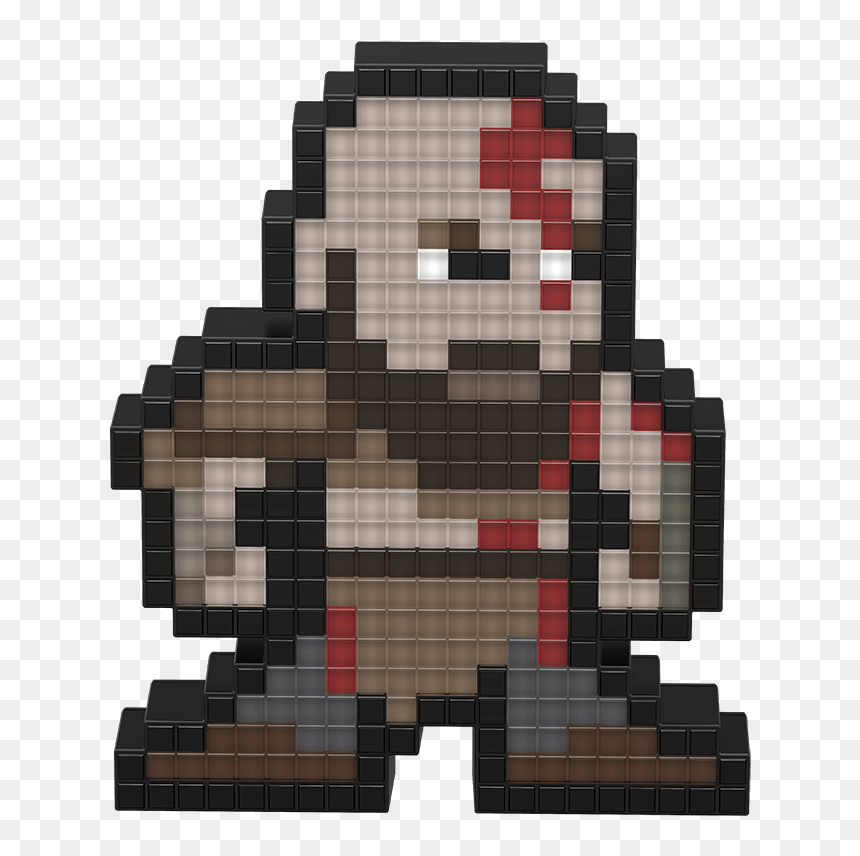Halo Master Chief Pixel Art, HD Png Download - god of war kratos png