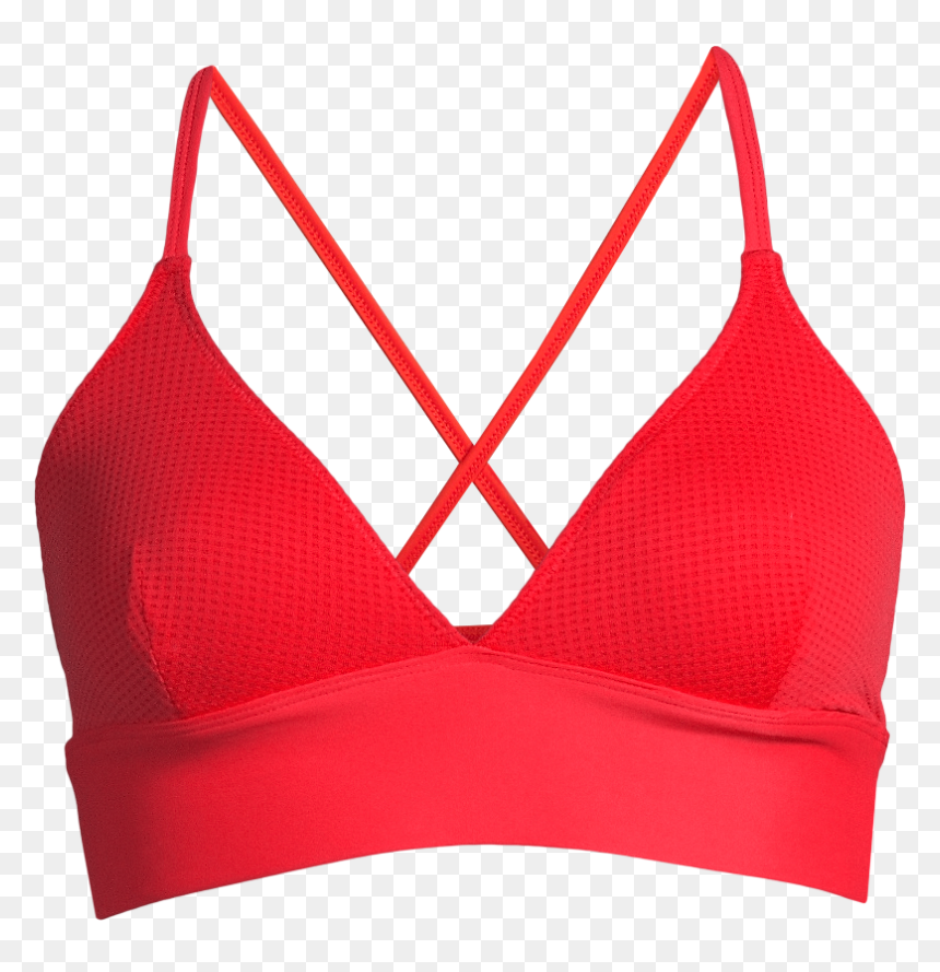 Iconic Bikini Top Sunset Red - Sport Bra Hd Png, Transparent Png - bikini top png