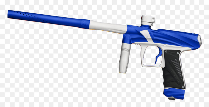 Blue And White Paintball Gun , Png Download - Assault Rifle, Transparent Png - paintball gun png