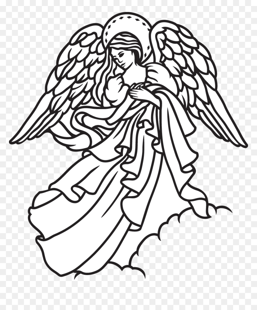 Transparent Weeping Angel Png - Line Art, Png Download - weeping angel png