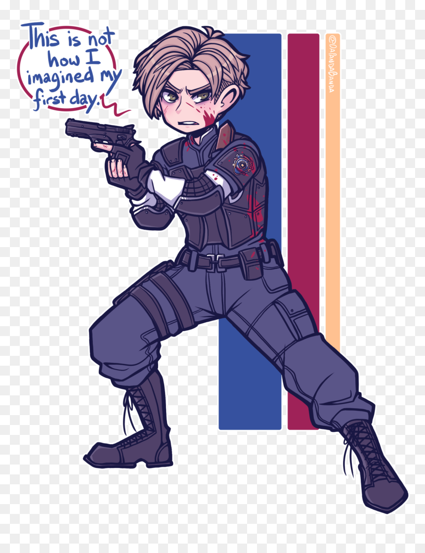 Donald Duck Curses In My Comics I"m So Excited For - Leon Kennedy Resident Evil 2 Remake, HD Png Download - leon kennedy png