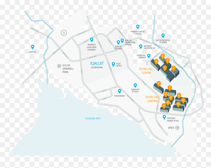 Detailed Map Of Astro Hill - Map, HD Png Download - bobby hill png