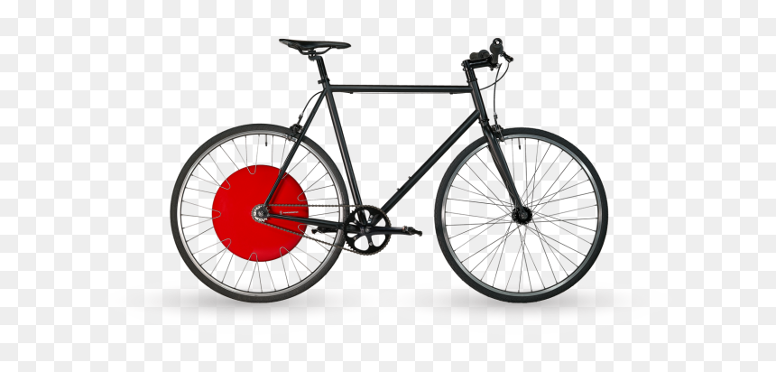Black Skinny Jeans With Copenhagen Wheel E-bike - Copenhagen Wheel, HD Png Download - bike wheel png