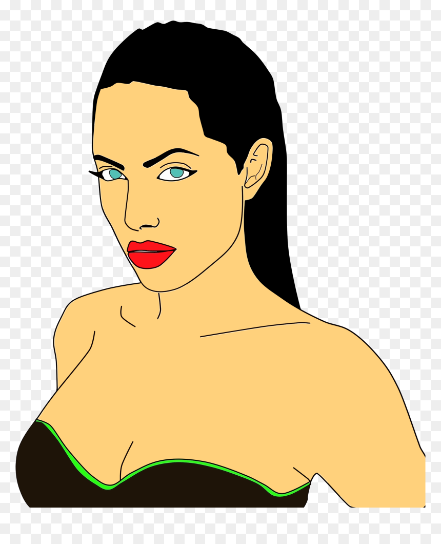 Angelina Jolie Portrait 2 Clip Arts - Angelina Jolie Clipart, HD Png Download - angelina jolie png