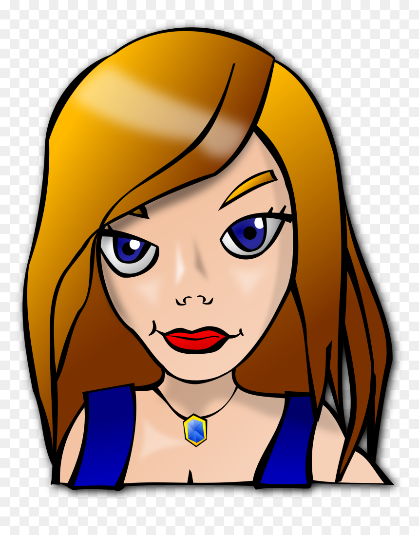 People Faces Girl Clip Arts - Clipart People Faces, HD Png Download - pretty girl png