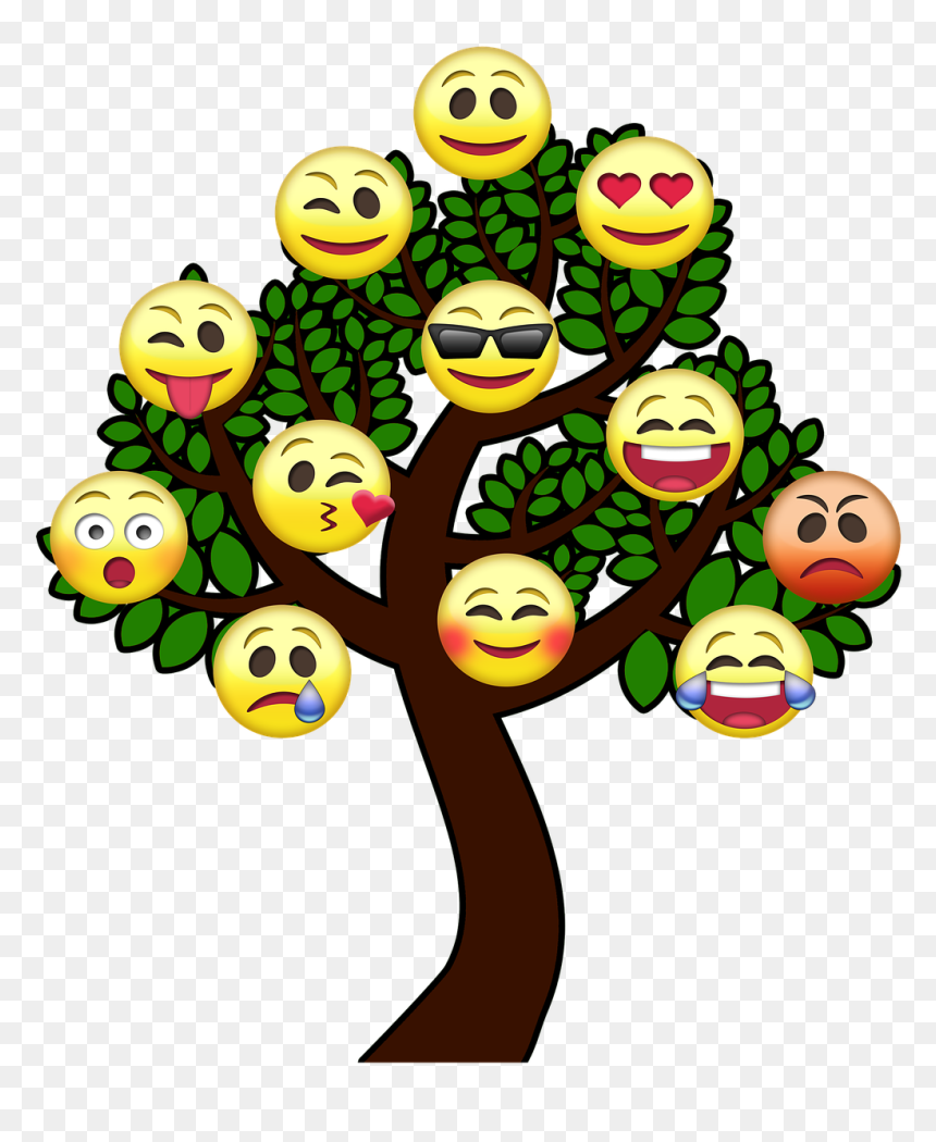 Tree Smiley Tree Of Life Free Photo - Life Emoticon, HD Png Download - cry laugh emoji png