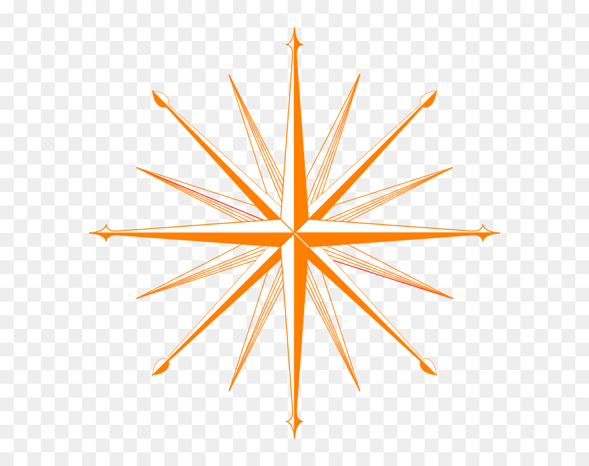 Bearings Of A Compass, HD Png Download - simple compass png