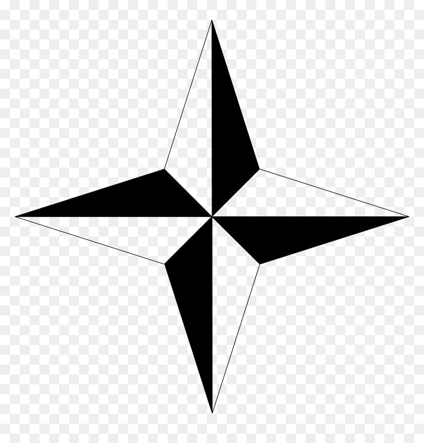 Triangle, HD Png Download - simple compass png
