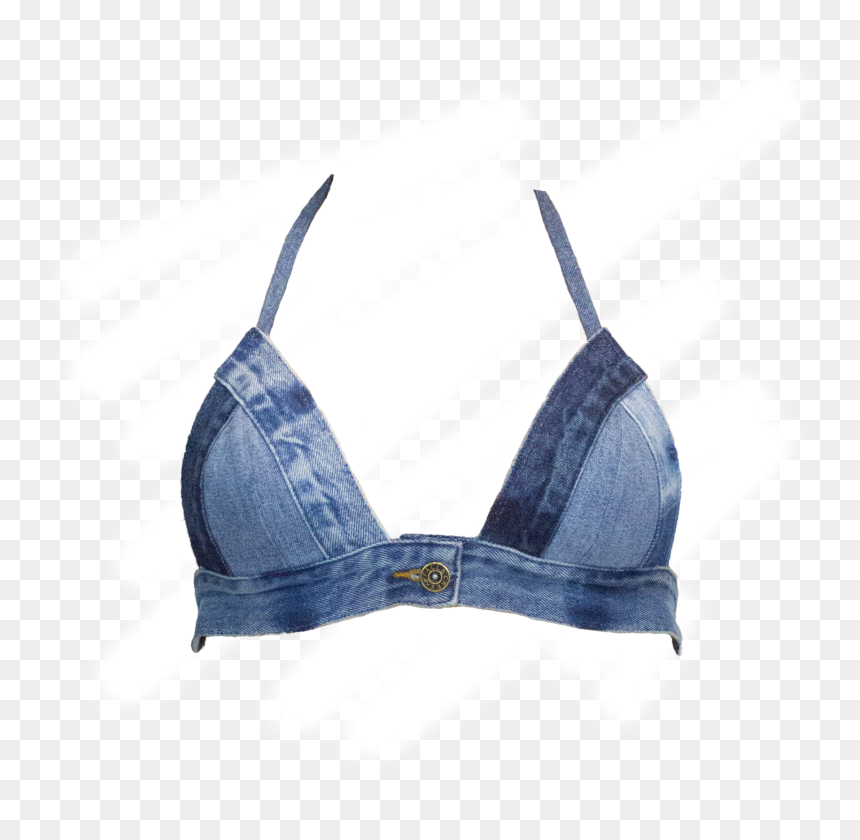 The Denim Bikini Top - Denim Bikini Top, HD Png Download - bikini top png