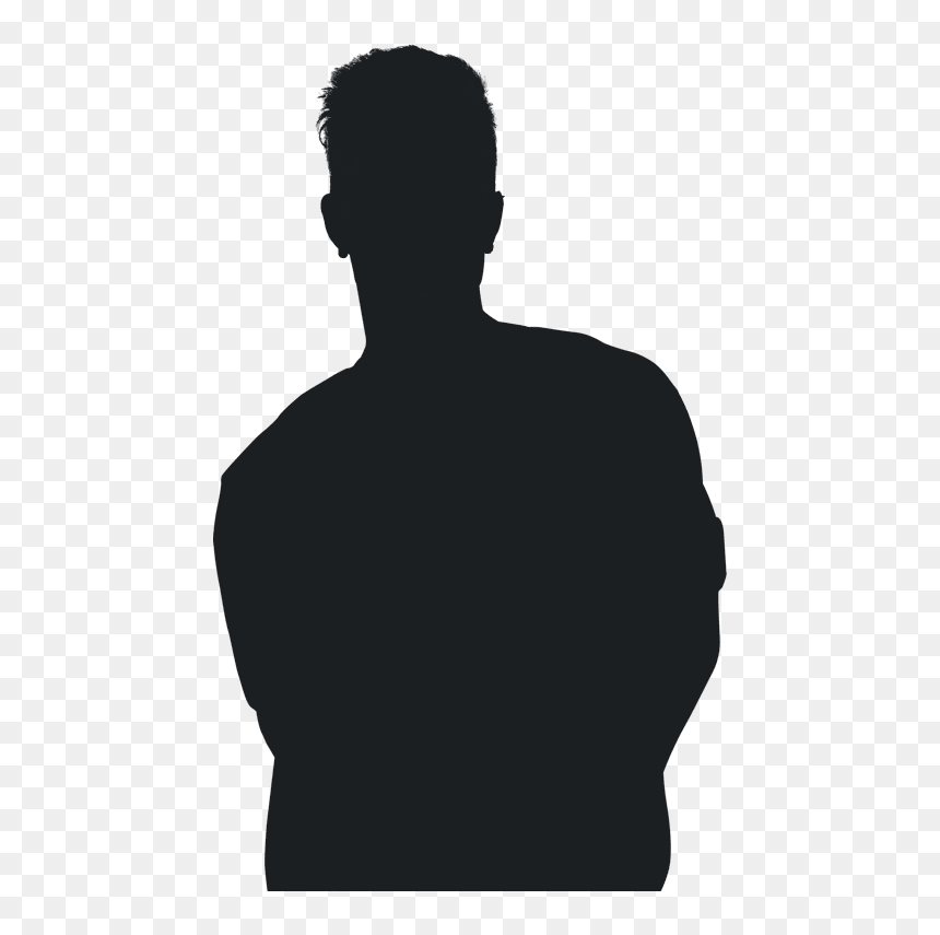 Young Person Black And White Png, Transparent Png - man back png