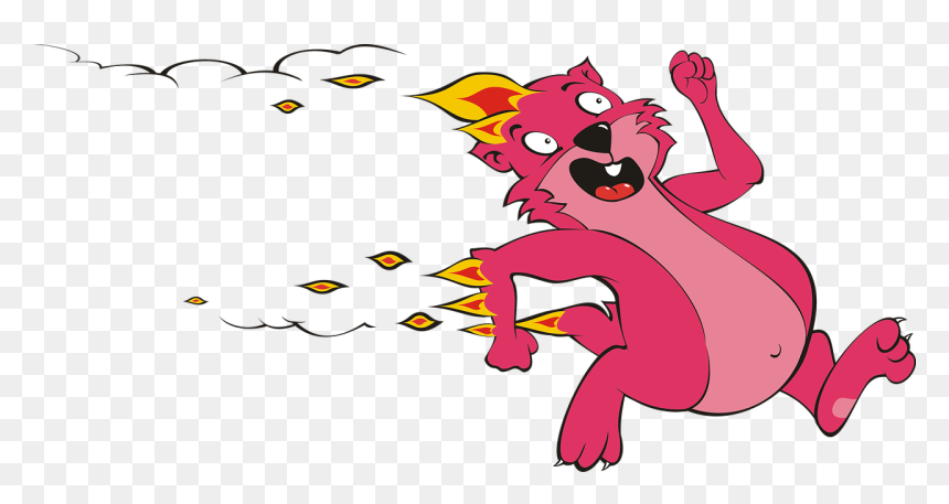 Cartoon, HD Png Download - pink flames png