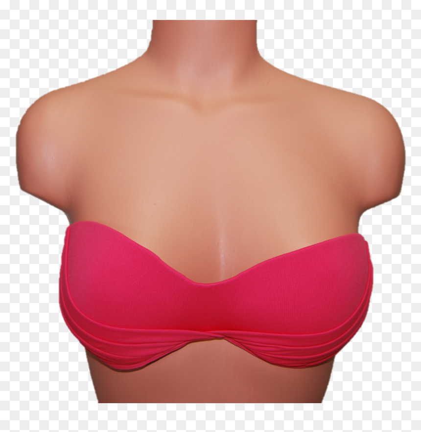 Brazilian Style Coral Bikini Top - Brassiere, HD Png Download - bikini top png