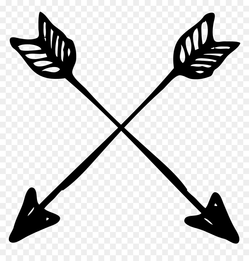 Lacrosse Clipart Vector - Northsouth East And West Drawing, HD Png Download - crossed arrows png