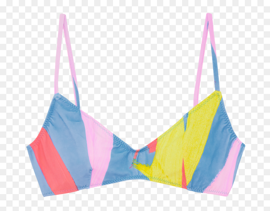 Araks Elsa Bikini Top Celeste Brush , Png Download - Brassiere, Transparent Png - bikini top png