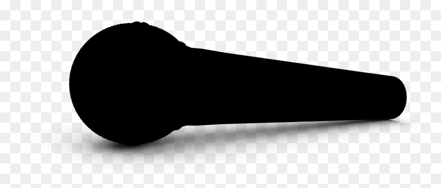 Transparent Golden Microphone Png - Silhouette, Png Download - golden microphone png