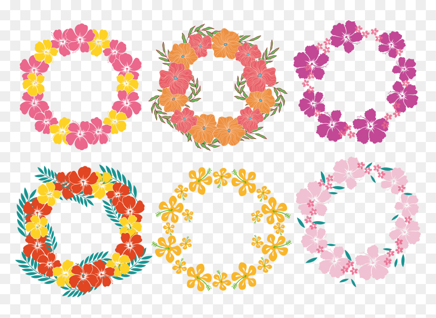 Hawaii Clipart Lei Hawaiian - Lei Clip Art, HD Png Download - hawaiian lei png