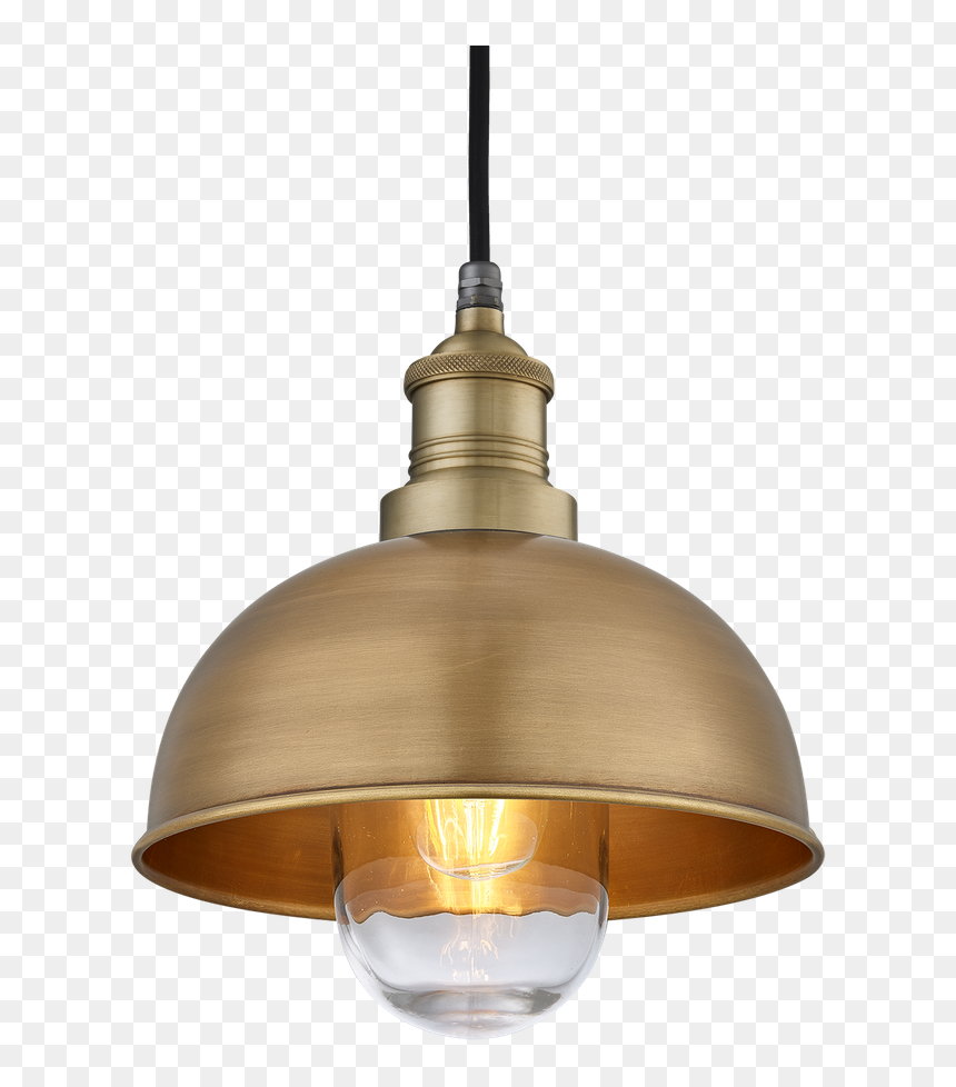 Brooklyn Outdoor & Bathroom Dome Pendant - Zone 2 Antique Brass Bathroom Lights Uk, HD Png Download - hanging light bulb png