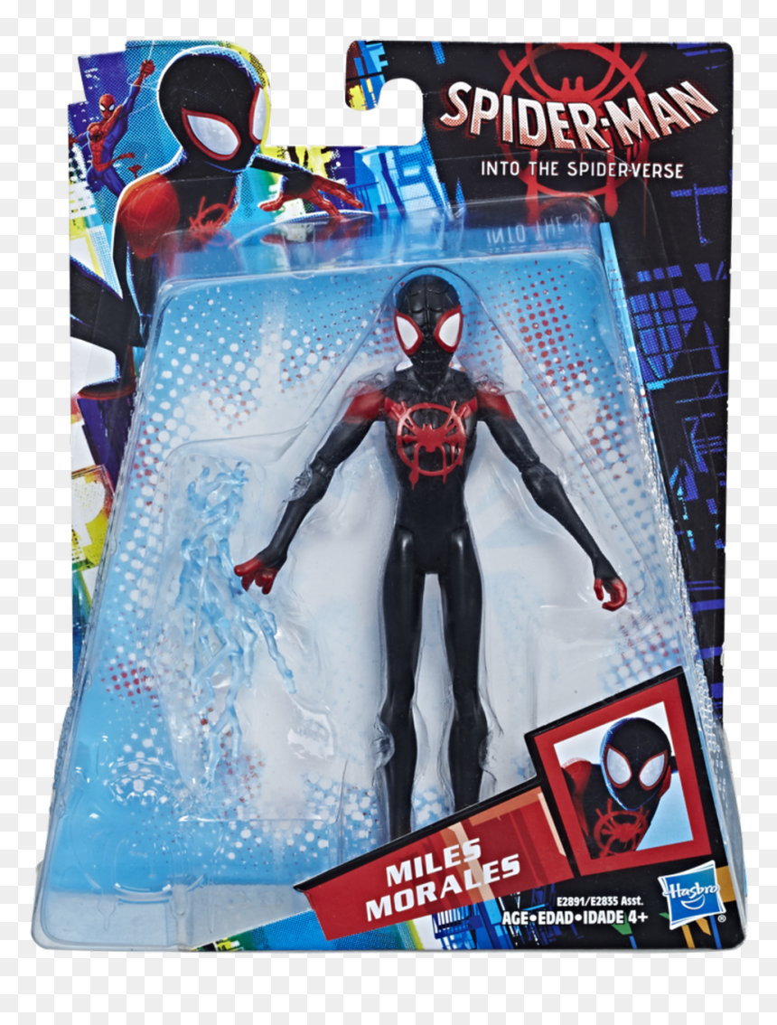 Spider Man Into The Spider Verse Toys, HD Png Download - miles morales png