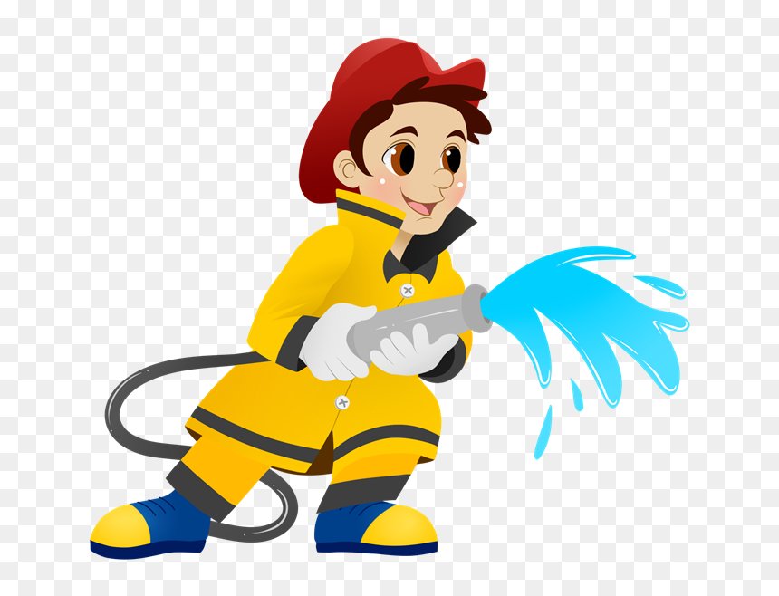 Fire Clipart Person - Fire Fighter Clipart, HD Png Download - fire clip art png