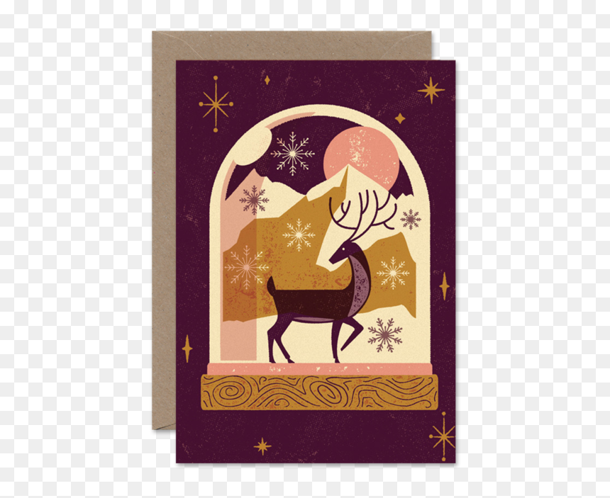 Reindeer Snowglobe"

 
 Data Rimg="lazy"
 Data Rimg - Christmas Card, HD Png Download - empty snow globe png