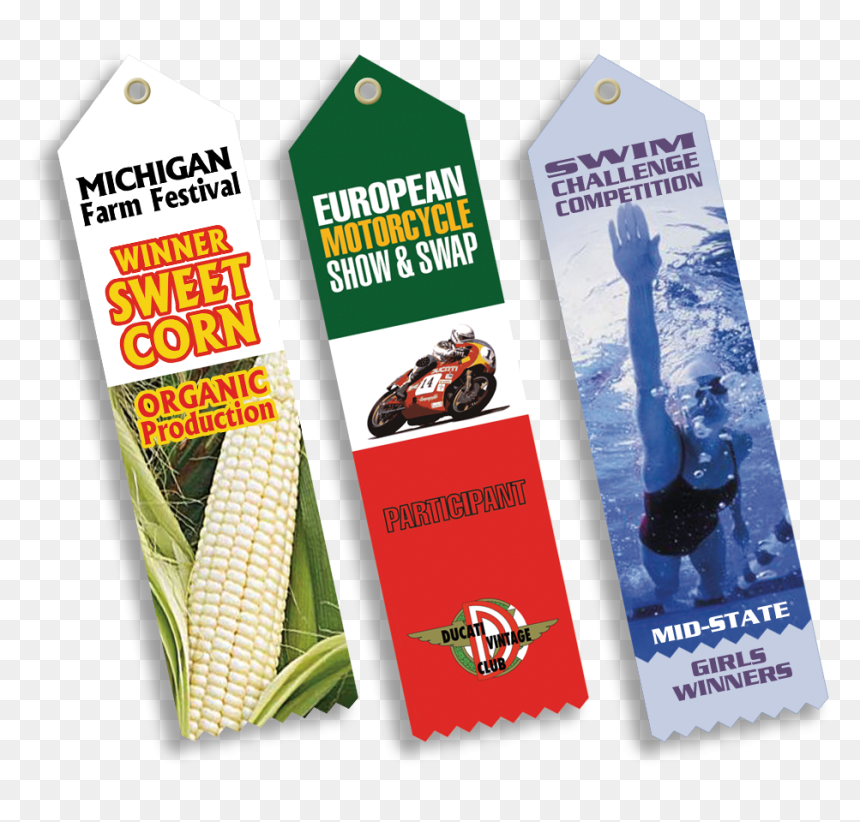 Sublimated Award Ribbons, HD Png Download - winner ribbon png