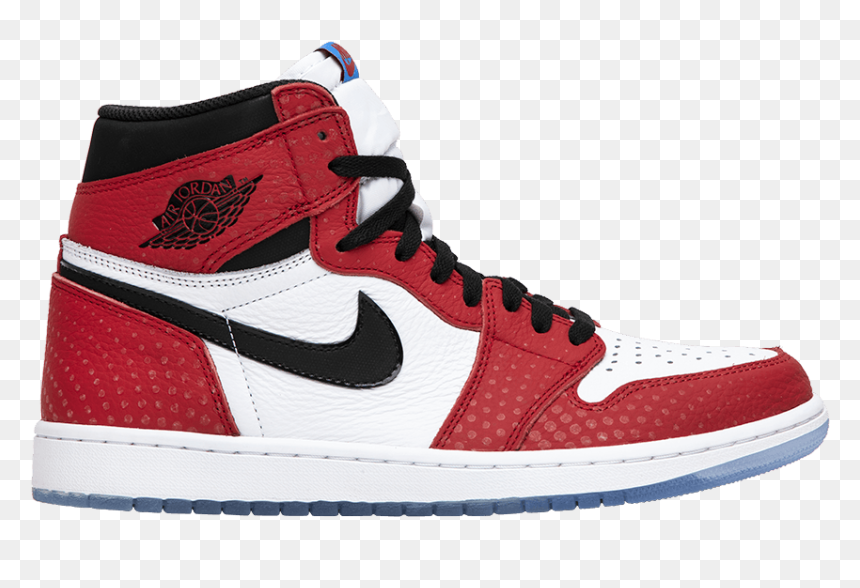 Red Air Jordan 1 Retro, HD Png Download - miles morales png