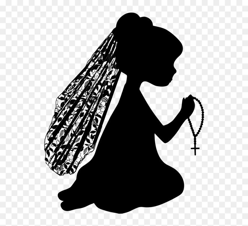 Communion Girl Clipart, HD Png Download - first communion png