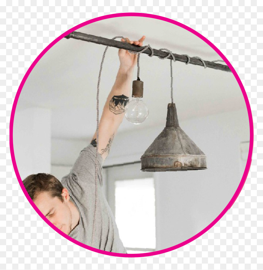 Diy Lighting - Plug In Pendant Lighting, HD Png Download - hanging light bulb png