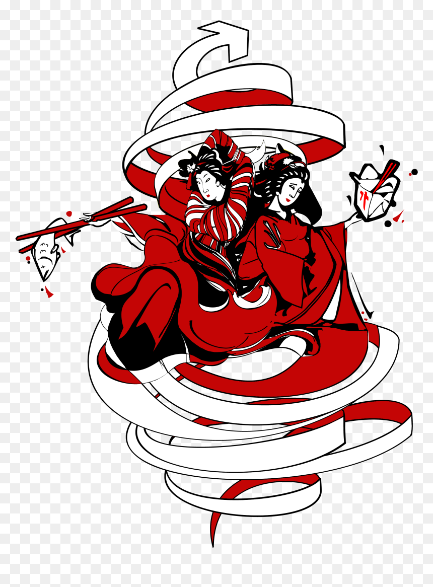 Transparent Noodles Clipart - Ilustraciones Japonesas Png, Png Download - italian hand png
