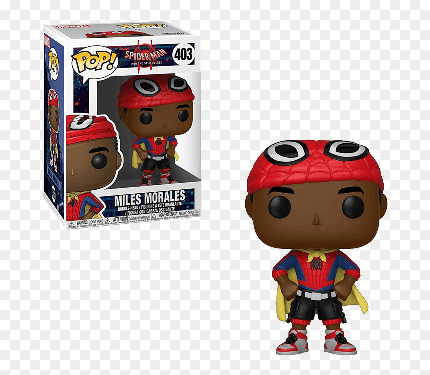 Miles Morales Into The Spider Verse Funko Pop , Png - Miles Morales Spider Man Funko Pop, Transparent Png - miles morales png