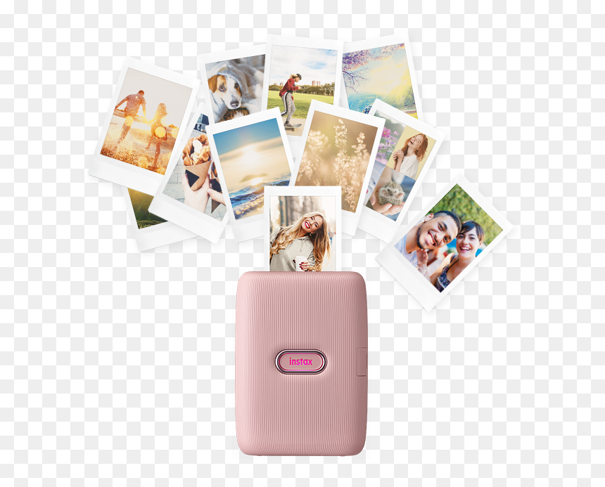 Fujifilm Instax Mini Link Printer, HD Png Download - polaroid film png
