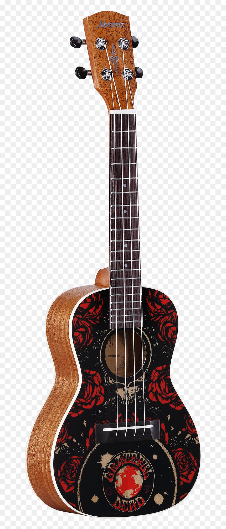 Alvarez Grateful Dead Ukulele, HD Png Download - dead rose png