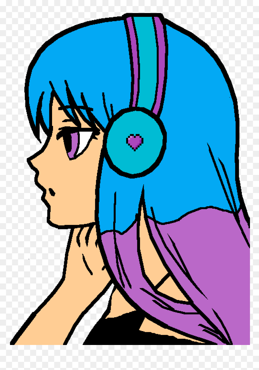 I"m Listening To Hamilton, HD Png Download - anime head png