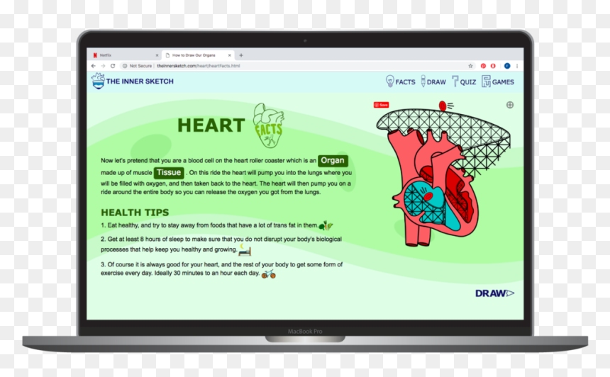 Innner Sketch Heart Facts , Png Download - Led-backlit Lcd Display, Transparent Png - sketch heart png