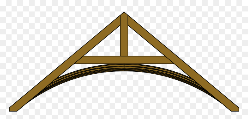 Roof Clipart Roof Truss - Timber Roof Truss, HD Png Download - truss png