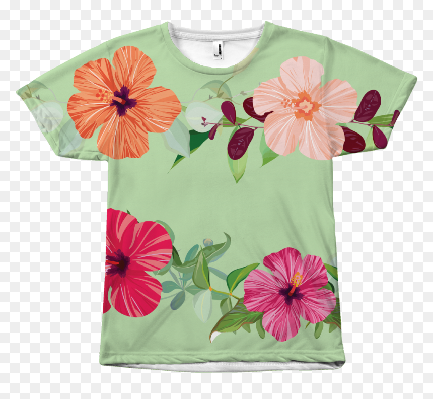 Aloha Lei Hawaiian T Shirt For Men & Women - Hawaiian Hibiscus, HD Png Download - hawaiian lei png