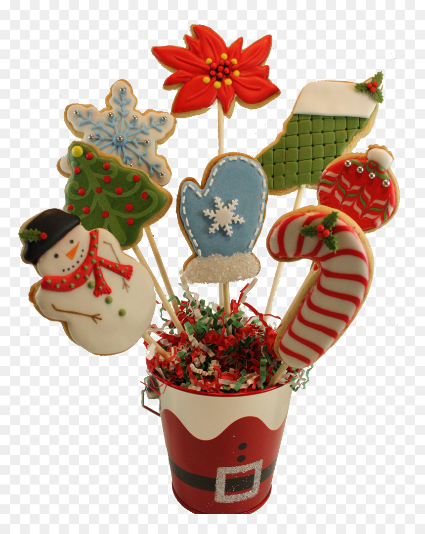 Christmas Cookie Bouquet , Png Download - Flower, Transparent Png - christmas cookie png