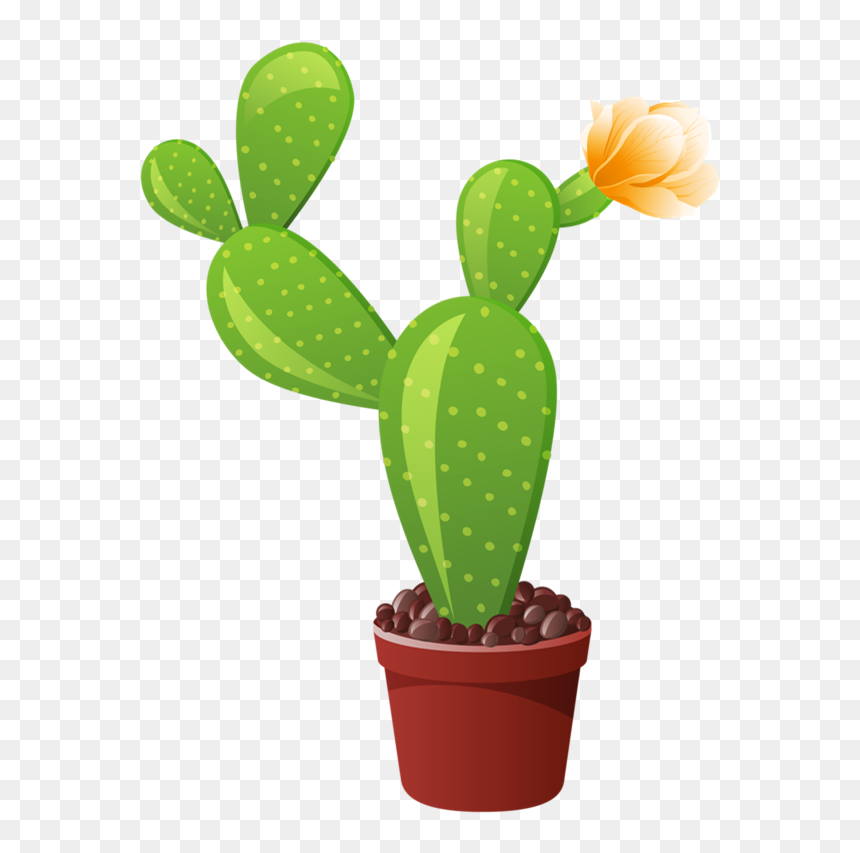 Thumb Image - Transparent Potted Cactus Clipart, HD Png Download - nopal png