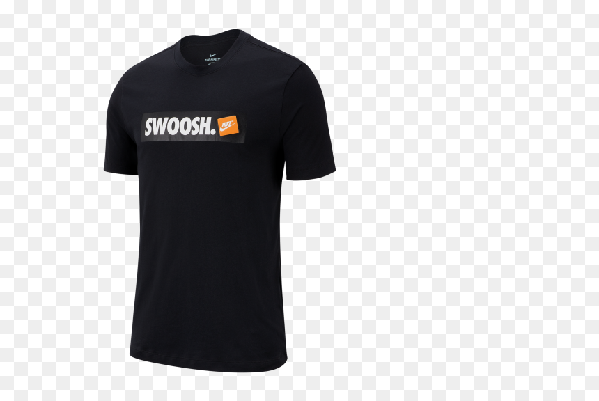 T-shirt, HD Png Download - white swoosh png