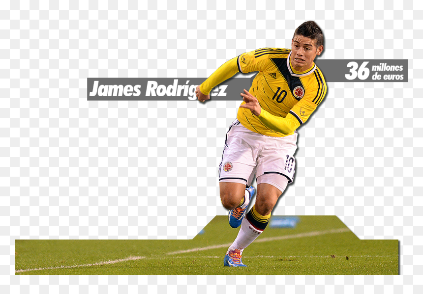 Kick Up A Soccer Ball, HD Png Download - james rodriguez png