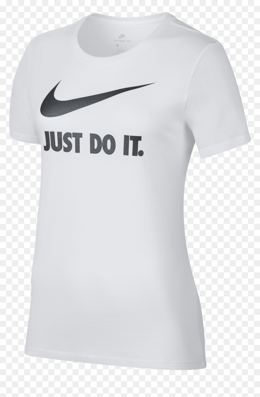 Nike Nsw Jdi Crew Swoosh - T-shirt, HD Png Download - white swoosh png