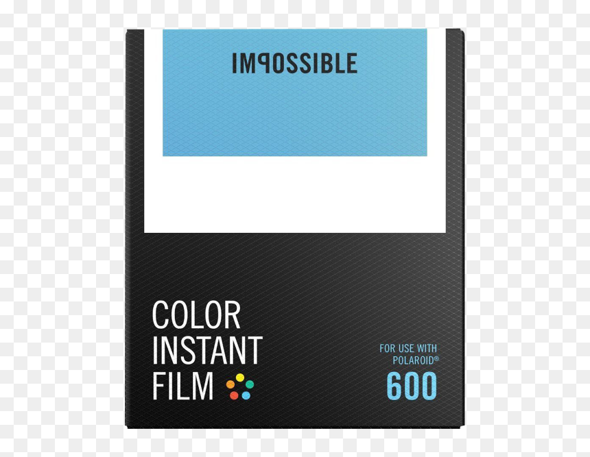 Polaroid Colour Film Packs - Impossible Color Instant Film 600, HD Png Download - polaroid film png